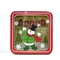 Het lege Tin van Kerstmistin gift box square cookie met het Decoratieve Tin van de Venstervakantie met Deksels leverancier