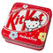De rode Hello Kitty-van de de Containerdoos van het Metaaltin Vierkante Vorm voor Suikergoed en Voedsel Verpakking leverancier