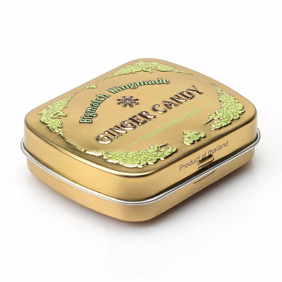 China Lege Munt Tin Containers voor Voedsel Goedkoop In reliëf gemaakt Metaal Tin Boxes Small Gold Tins leverancier