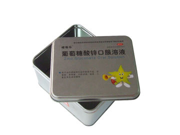 China 0.23mm van het het Tindoos/Metaal van de Voedselrang Containers, Farmaceutische Verpakkende Doos leverancier