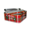 Van de het Tinvakantie van de Kerstmis het Lege Gift Metaal Tin Box met Tin van het Venster het Vierkante Koekje leverancier