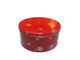 Cylindroid het Koekjescontainers van het Popcorntin met Rood Dekking/Deksel leverancier