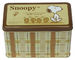 Het Tincontainer van het Snoopykoekje, Tingeval voor Koekjes/Cakes/Koekjes Verpakking leverancier