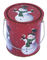 Het Tincontainer van de Kerstmisvakantie, Voedselrang met Metaalhandvat, Dia110xH130mm leverancier