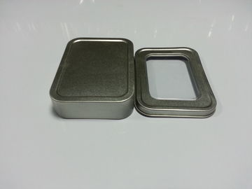 China De zilveren Duidelijke Minitinblikken, regelen de Duidelijke Containers van de Venstergift fabriek